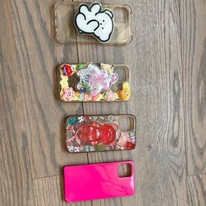 Bundle of 4 iphone 12 mini phone cases